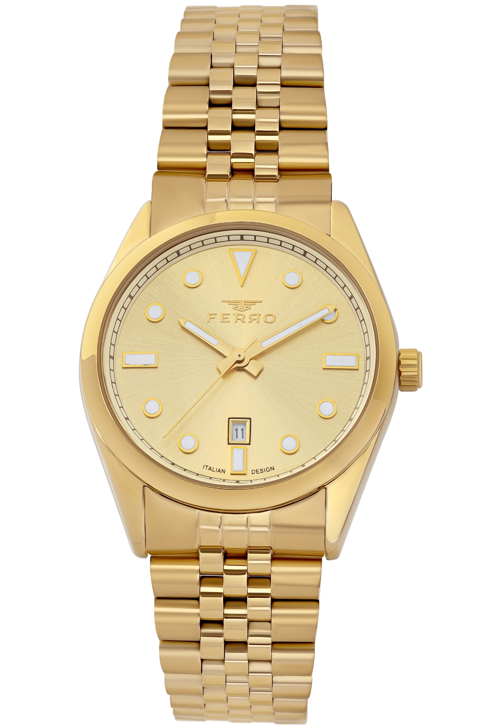 ساعة فيرو للرجال بسوار معدني