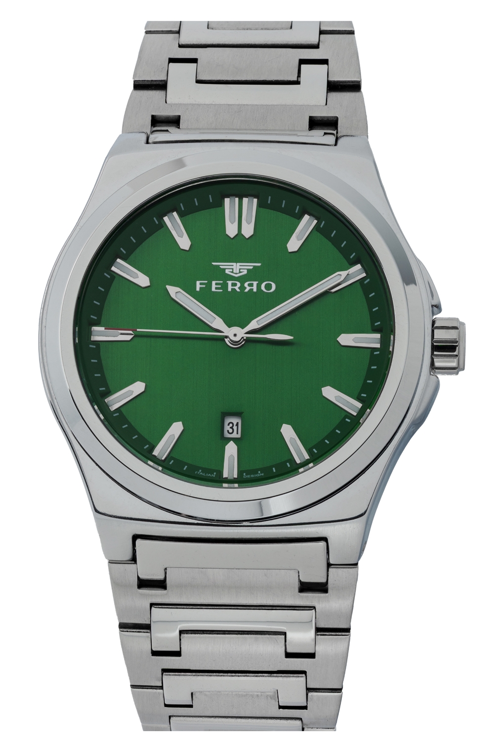 ساعة فيرو للرجال بسوار معدني