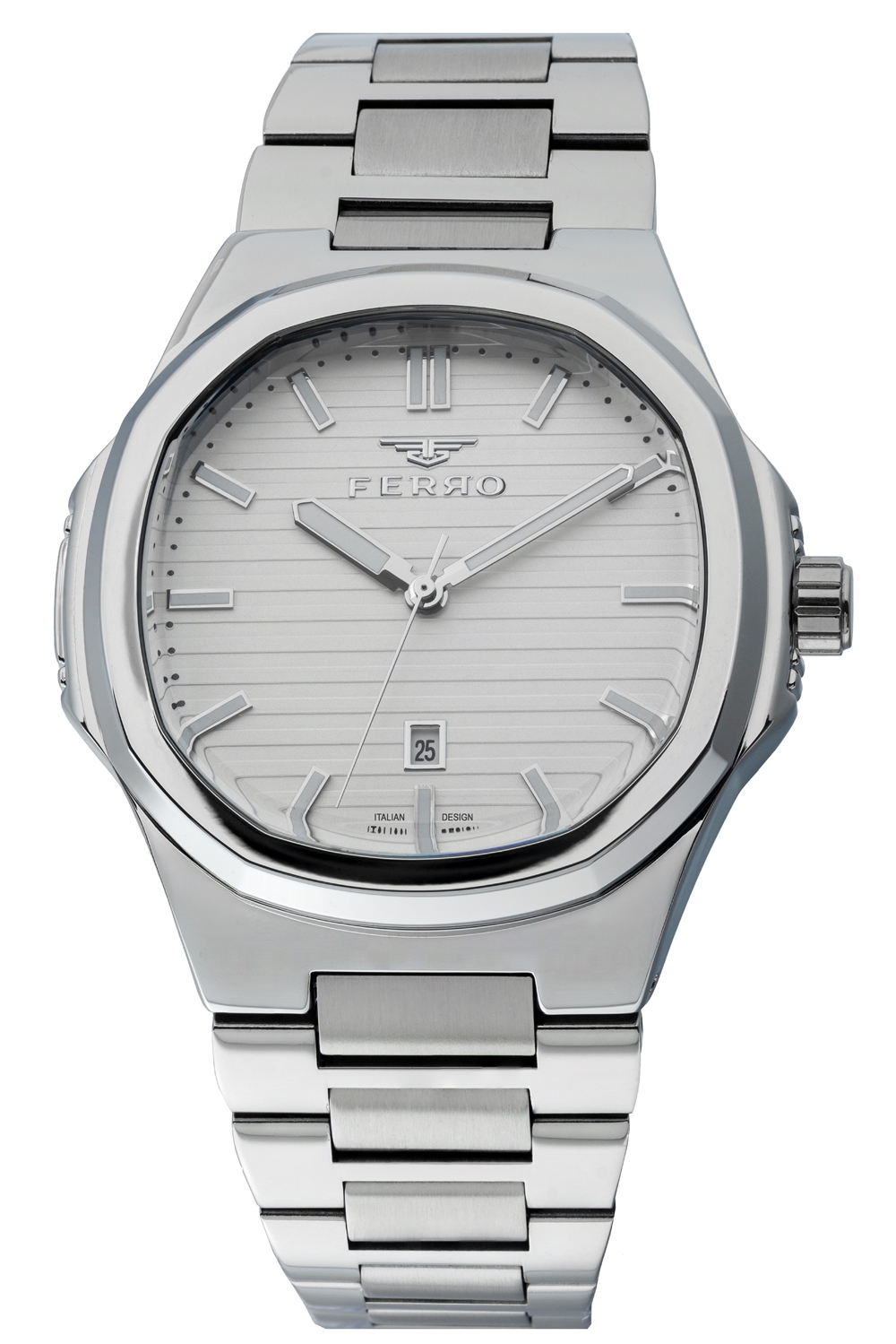 ساعة فيرو للرجال بسوار معدني