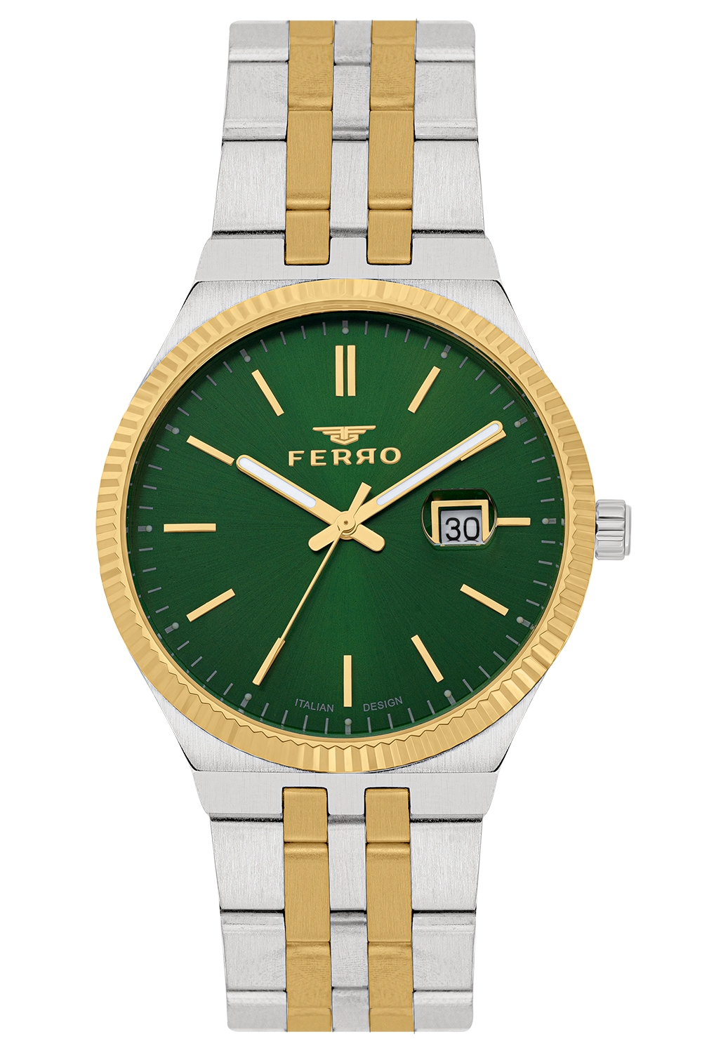 ساعة فيرو للرجال بسوار معدني