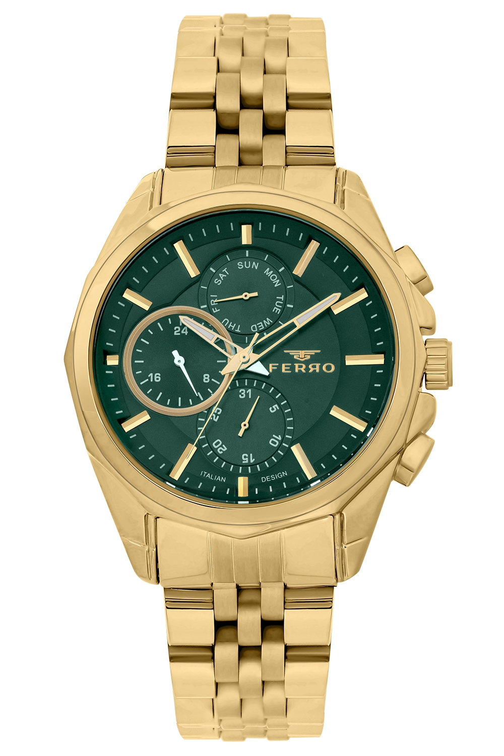 ساعة فيرو للرجال بسوار معدني