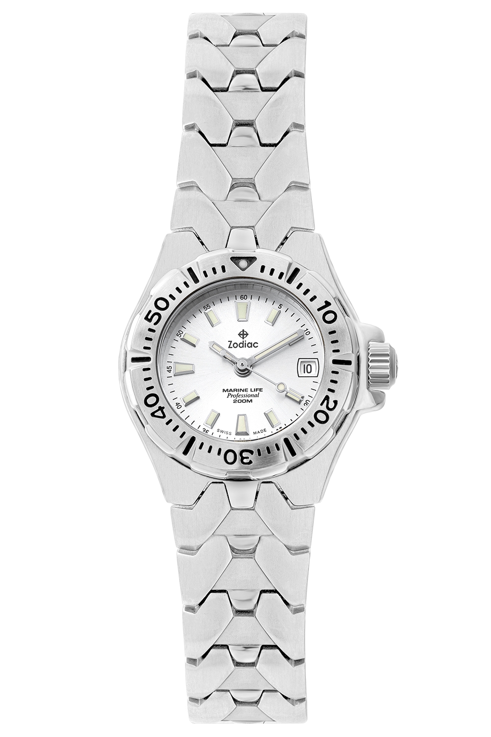 ساعة زودياك مارين لايف الاحترافية النسائية ذات التاج المخيط - 5321.004/03A83