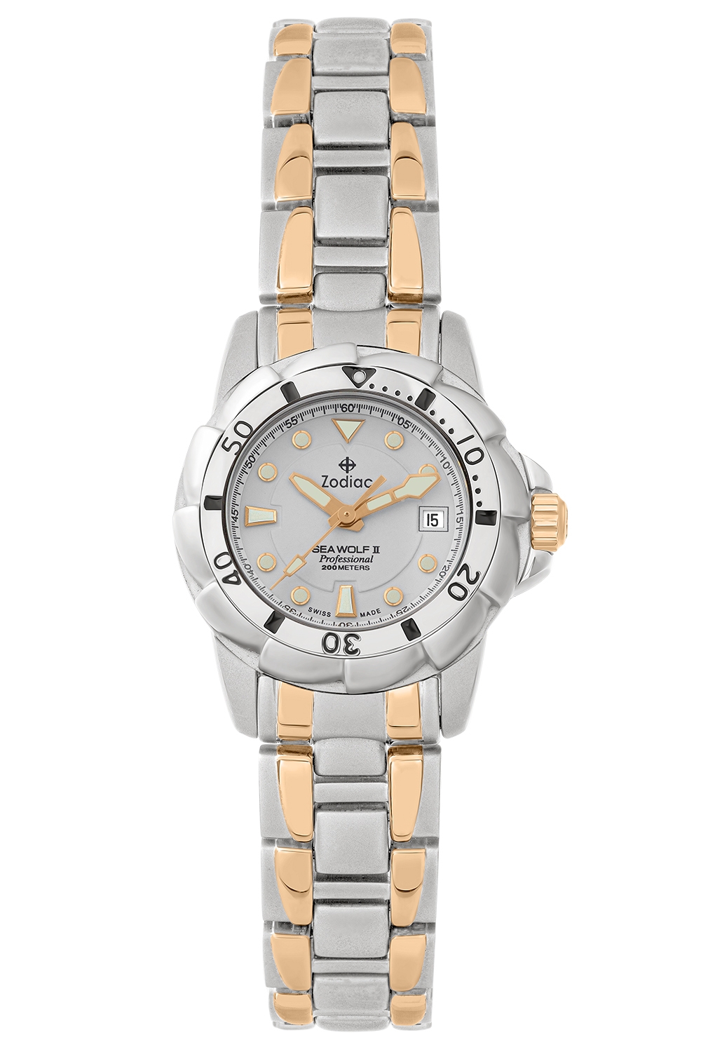 ساعة زودياك (الذئب البحري) 2 الاحترافية النسائية ذات التاج الملولب - 5421.011/03A83
