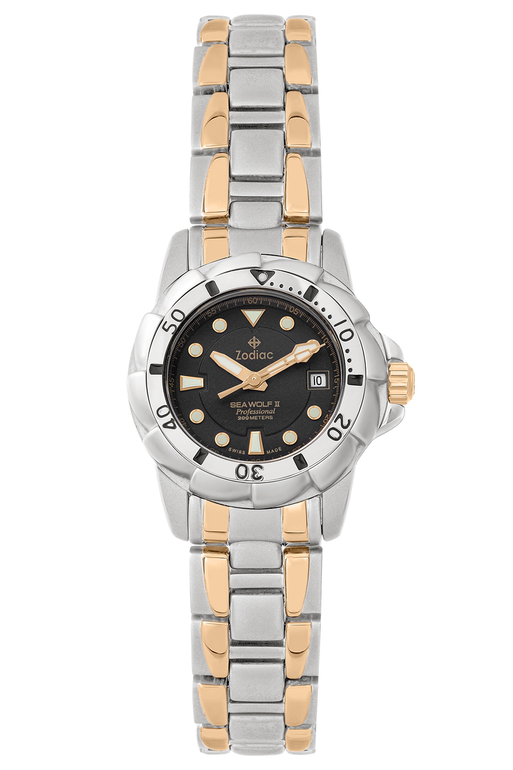 ساعة زودياك سي وولف 2 الاحترافية النسائية ذات التاج الملولب - 5421.012/03A83