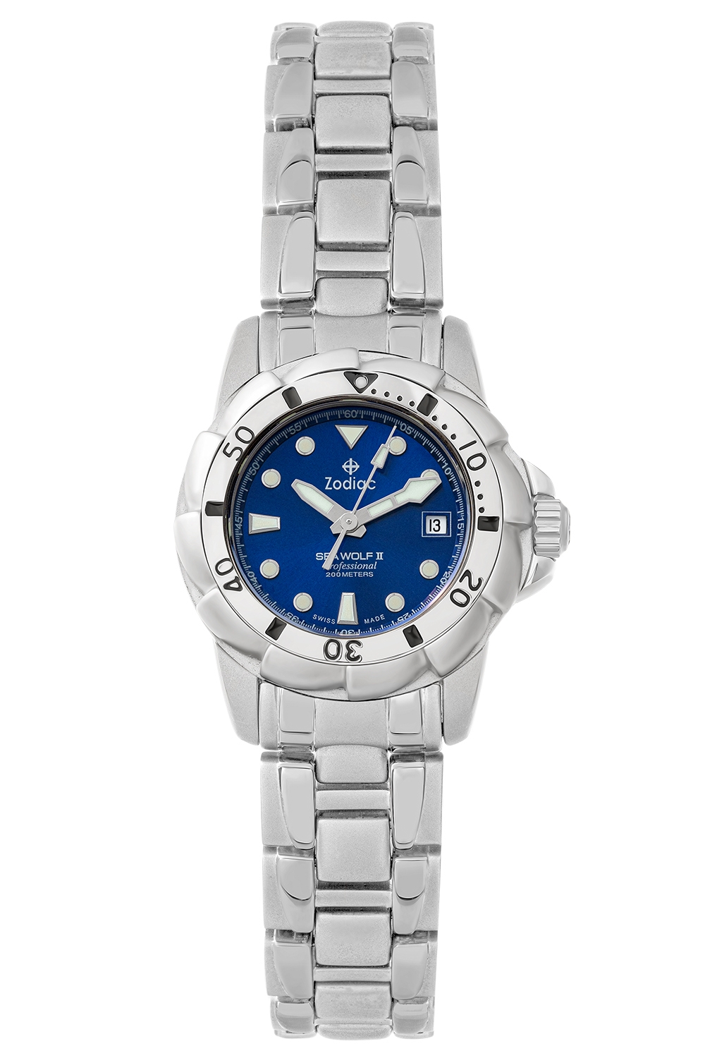 ساعة زودياك سي وولف 2 الاحترافية النسائية ذات التاج الملولب - 5421.003/03A83
