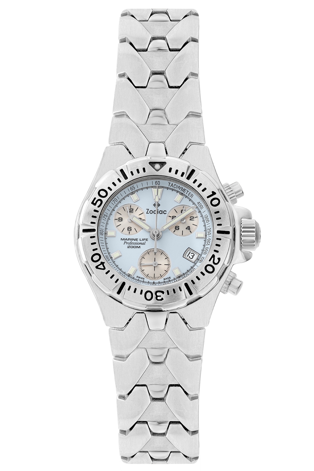 ساعة زودياك كرونوغراف احترافية للرجال مع تاج لولبي — 5313.001/03A83